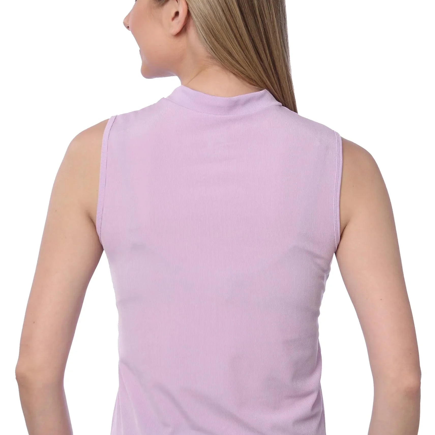 Women's Lilac Long Tank Tops back