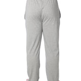 JAMES FIALLO Men's Grey Medium Cotton Knit Pajamas Comfortable Relaxed Fit Durable Men's Sleepwear