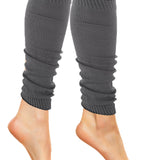 Isadora Paccini Women's Solid Eternal Shades of Silence Grey Leg Warmers