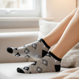 Cats & Dogs Pattern No Show Socks - 20 Pairs