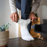 JAMES FIALLO Men's 6 Pack Lightweight & Versatile Quarter Socks, Ideal for Casual & Everyday Wear