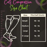 Unisex Calf Compression Sleeve 3-Pairs Sunrise Serenity Colorful 12-14 mmHg Great for Athletic & Medical Use - Socks