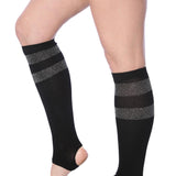 Tipi Toe Women Stirrup Socks - Lightweight Girl's Toeless Socks Knee High - Stretchable Women's Stockings Workout socks