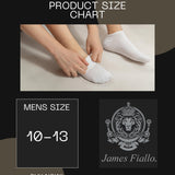 JAMES FIALLO Men's 20 Pairs Classy Extra Lightweight Elegant Monochrome Colorful Palette Low Cut/No Show Socks