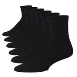 JAMES FIALLO Men's 6 Pack Lightweight & Versatile Quarter Socks, Ideal for Casual & Everyday Wear