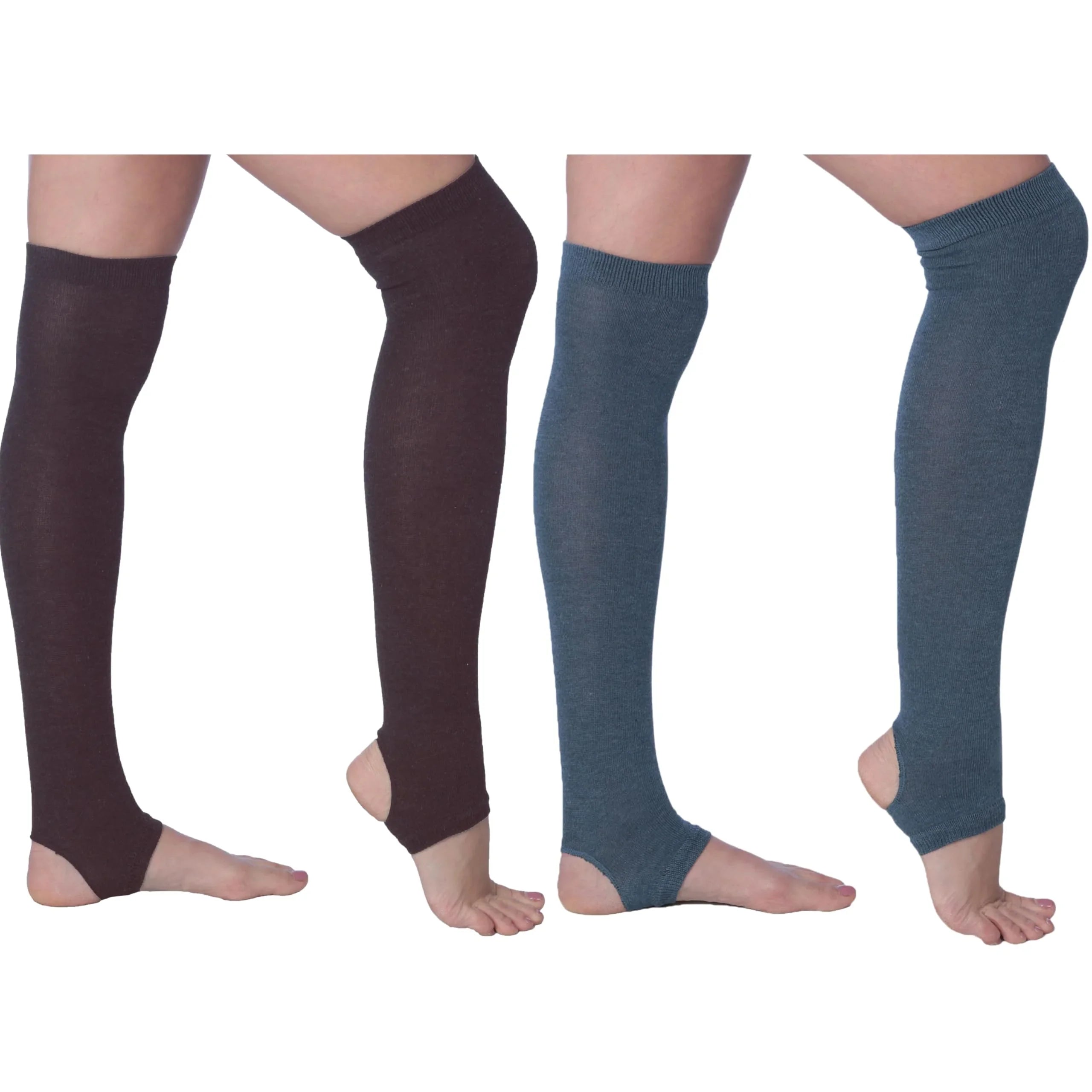 Women's Stirrup Socks - Lightweight Girl's Toeless Socks Knee High - Stretchable Women's Stockings Workout socks - Socks