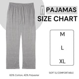JAMES FIALLO Men's Grey Medium Cotton Knit Pajamas Comfortable Relaxed Fit Durable Men's Sleepwear