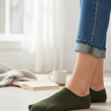 Solid Multicolor Earth Tone No Show Socks - 20 Pairs