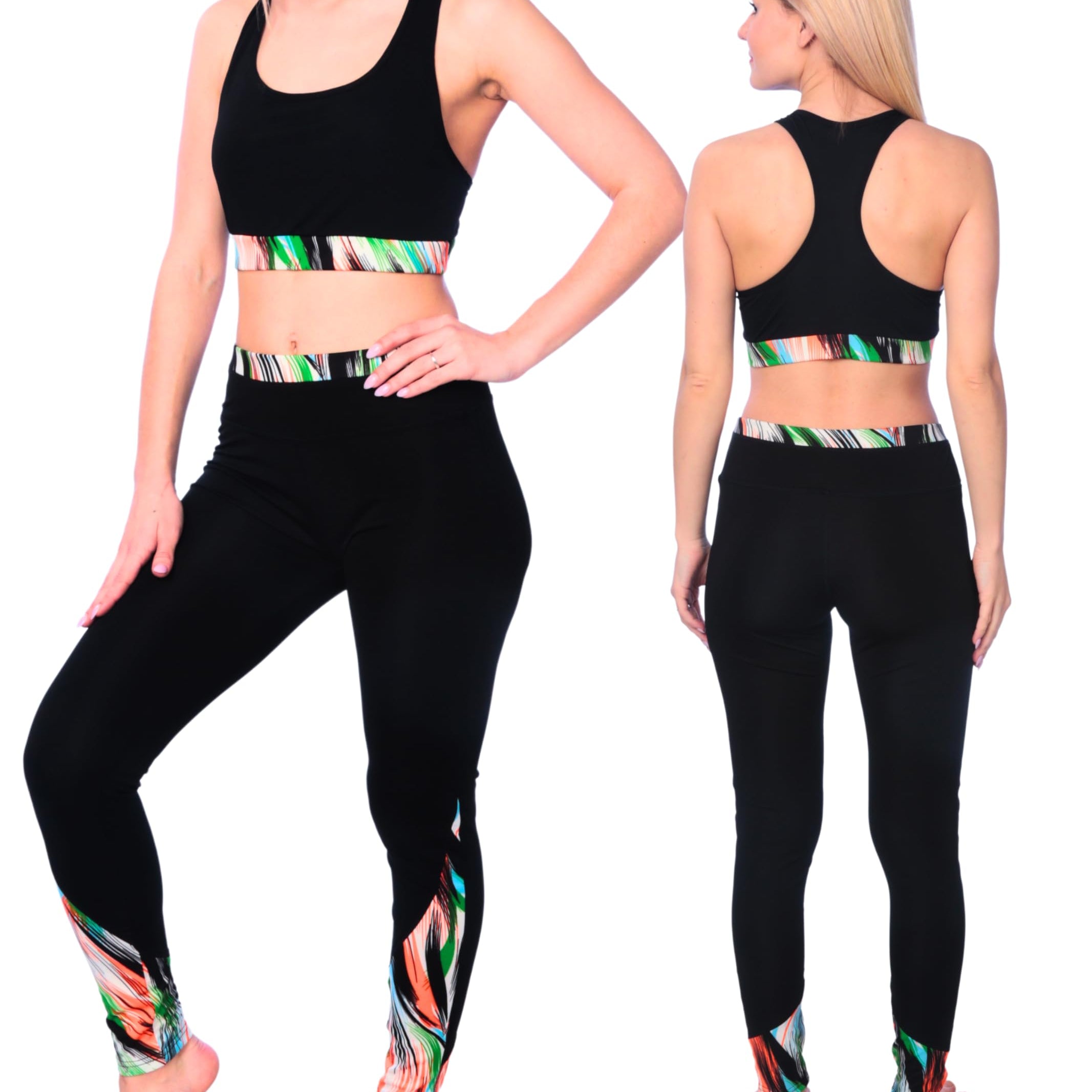 Black Sunset Yoga Set