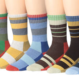 RONNOX Wool Blend Trekking Hiking Outdoor Sports Performance Cushioned Crew Socks, For Men & Women 6 Pairs RHK01-02-L - Tipi Toe Socks