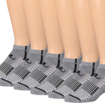 RONNOX Men's 6-Pairs Low Cut Running & Athletic Performance Tab Socks Medium/Large MRLT23-A-ML - Tipi Toe Socks