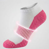 White Rainbow Colored & Accented Stripes Low Cut Socks - 12 Pairs