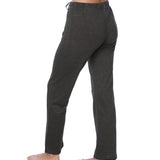 Isadora Paccini Women's Charcoal Cotton Long Relaxed Fit Elastic Waist Cotton Joggers For Women Comfortable For Sleep & Loungewear