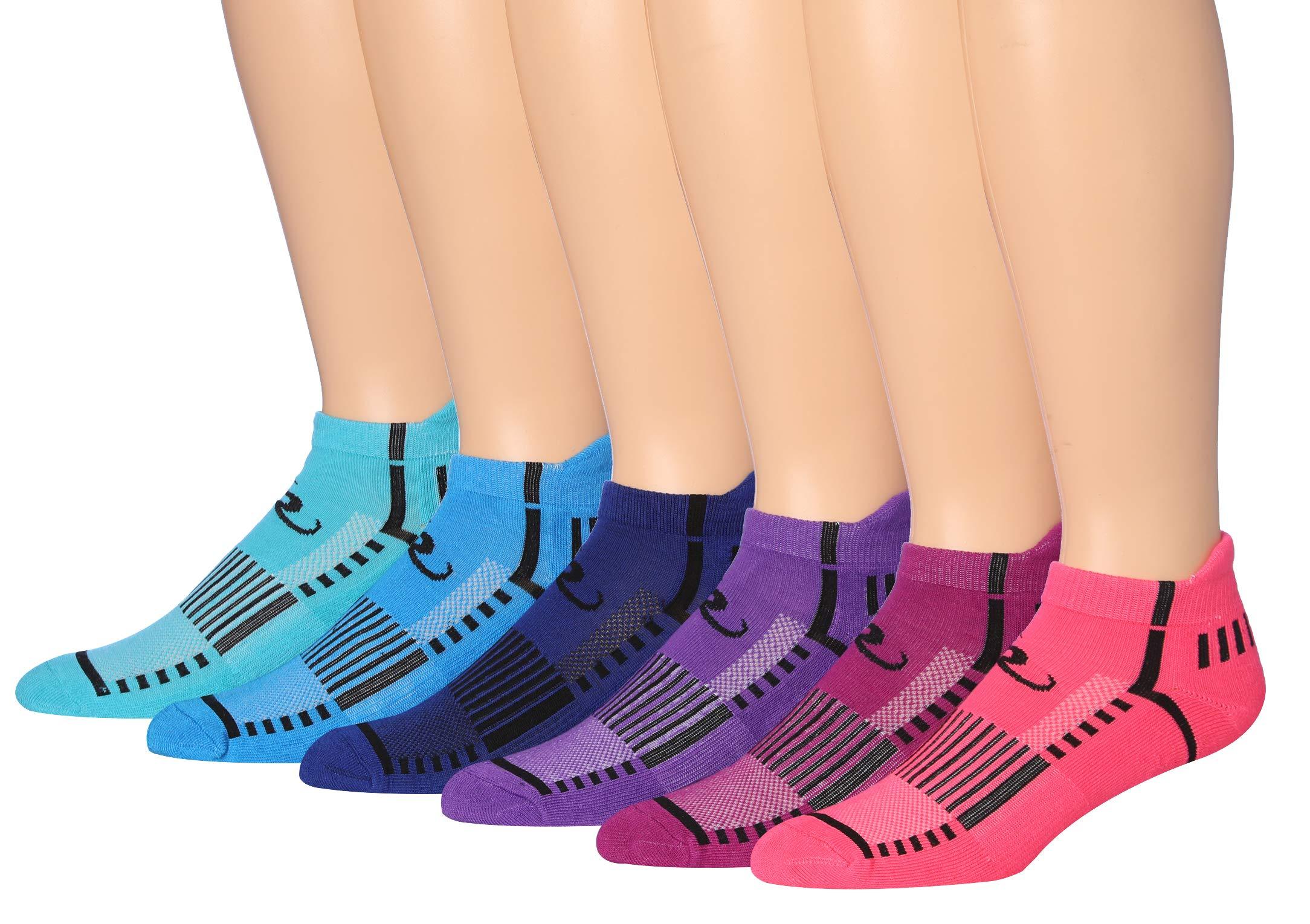RONNOX Men's 6-Pairs Low Cut Running & Athletic Performance Tab Socks Medium/Large MRLT16-A-ML - Tipi Toe Socks