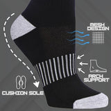 Hiking and Athletic Activities Cushion Sports Socks - 12 Pairs