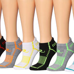 RONNOX Women's 6-Pairs Low Cut Running & Athletic Performance Tab socks Socks Medium/Large WRLT20-B-ML -  Socks
