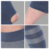 Tipi Toe Women's Stirrup Yoga Socks, Lightweight Knee-High Leg Warmers, Open Heel Non-Slip Design. Ideal for Yoga & Dance