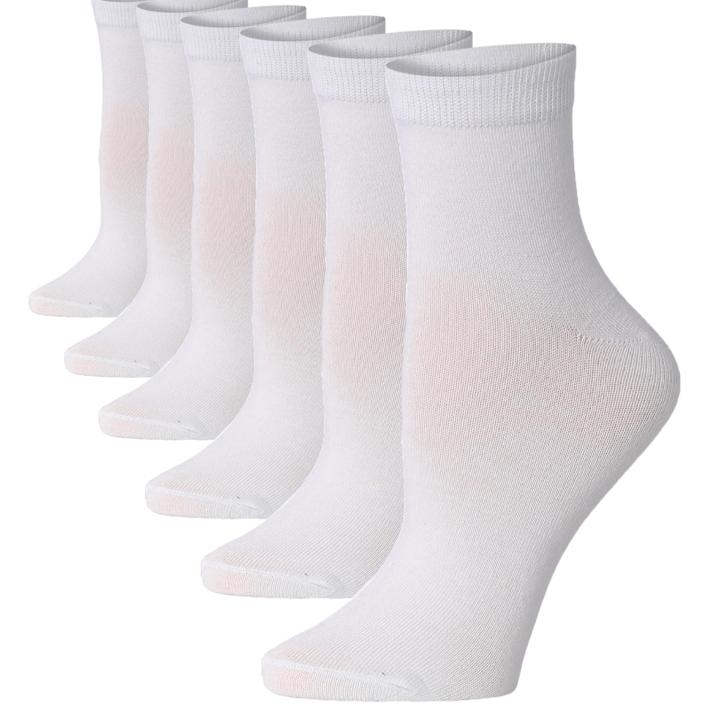 Women's White Color Socks