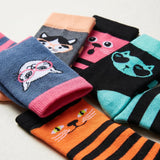 Meow Stripes socks - 6 Pack