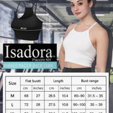 Isadora Paccini Women's White Sleeveless Ribbed Scoop Neck Summer Tank Tops for Women