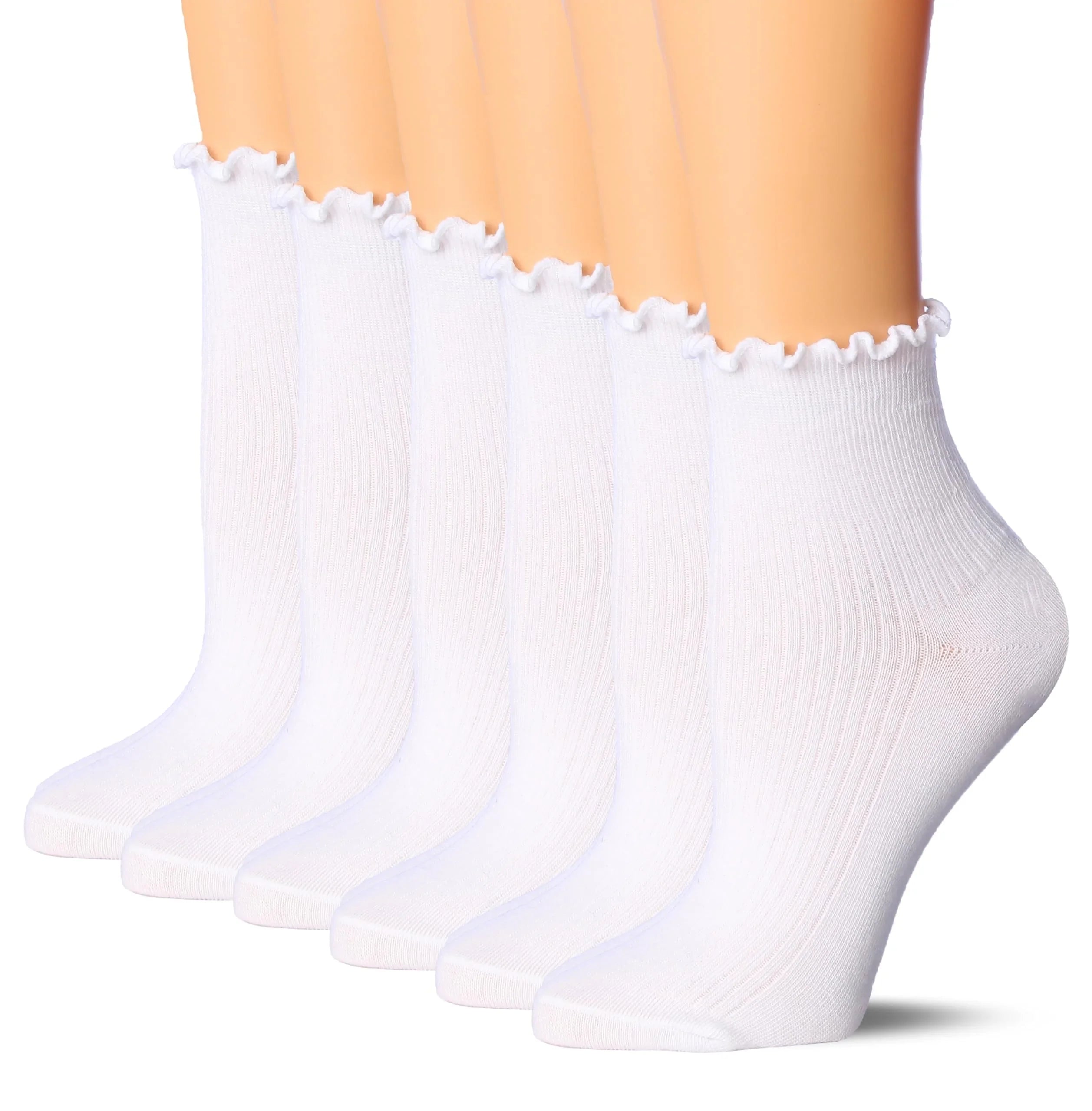 White Ruffle Socks