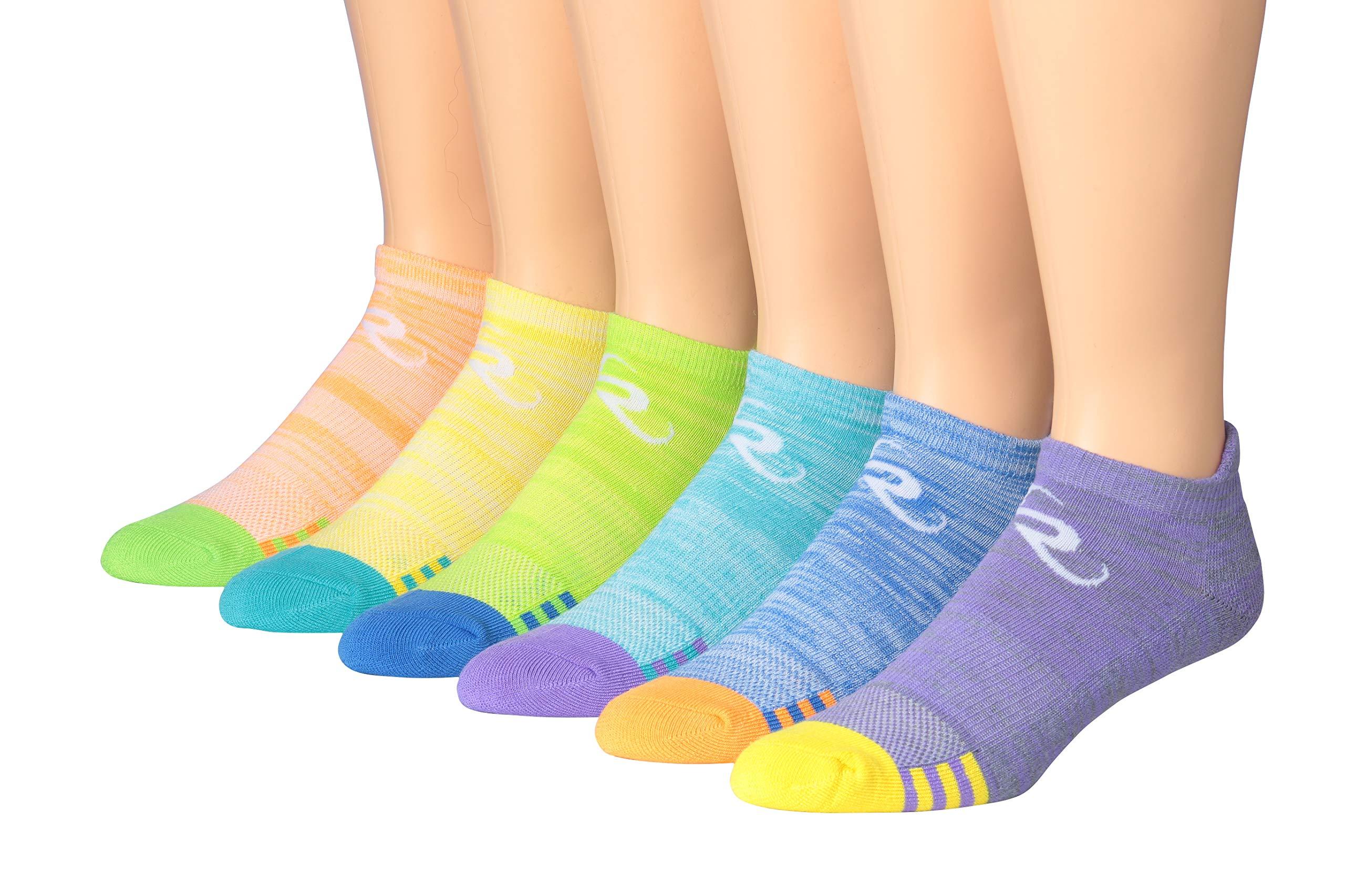 RONNOX Men's 6-Pairs Low Cut Running & Athletic Performance Socks Medium//Large MRLT03-A-ML - Tipi Toe Socks