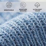 Warm Neutral Colored Cotton Ripped Socks - 6 Pairs