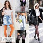 lace tights black