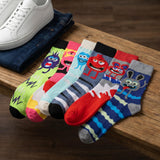 Men's Cartoon Socks - 6 Pairs