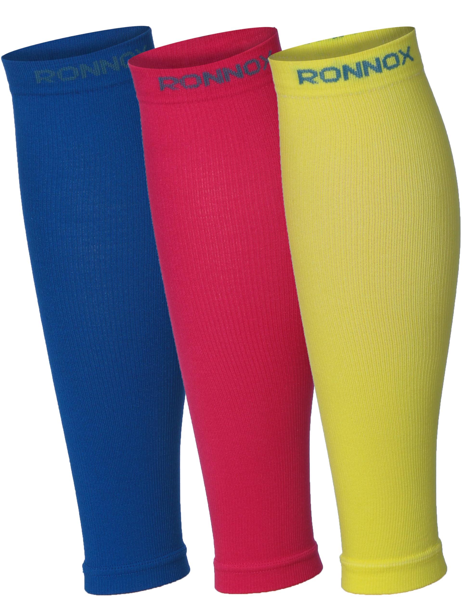  Unisex Calf Compression Sleeve 3-Pairs Sunrise Serenity Colorful 12-14 mmHg Great for Athletic & Medical Use -  Socks