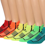 RONNOX Men's 6-Pairs Low Cut Running & Athletic Performance Tab Socks Medium/Large MRLT16-B-ML - Tipi Toe Socks