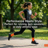 Black-Checkered Center Sports Quarter Socks - 12 Pairs