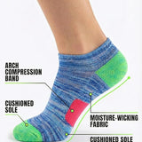 Women's Spectrum Low Cut Socks - 6 Pack