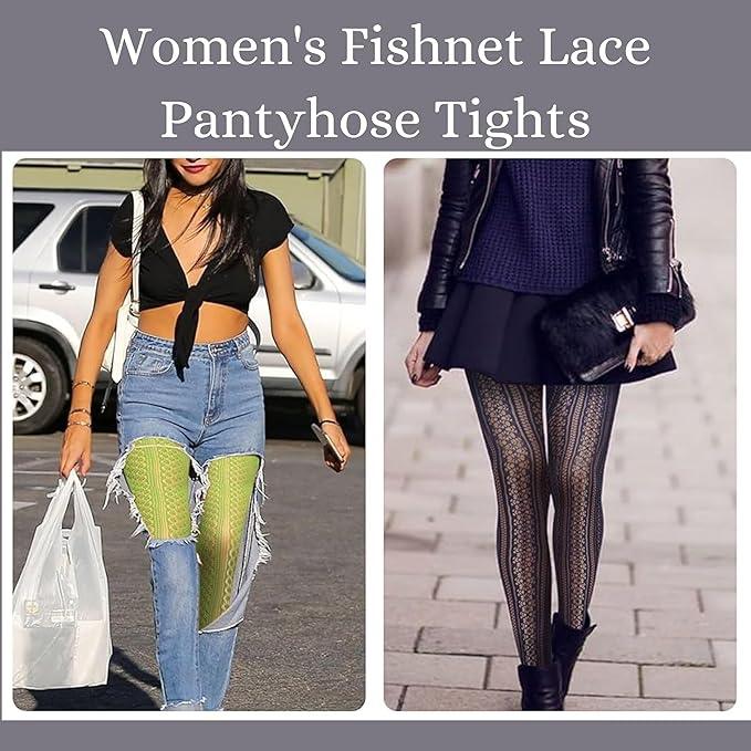black lace tights