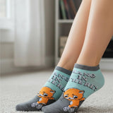 Cats & Dogs Pattern No Show Socks - 20 Pairs