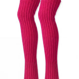 Women's Extra Long Magenta Leg Warmers