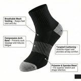 Grays Bold Black Ankle Sports Quarter Socks - 12 Pairs