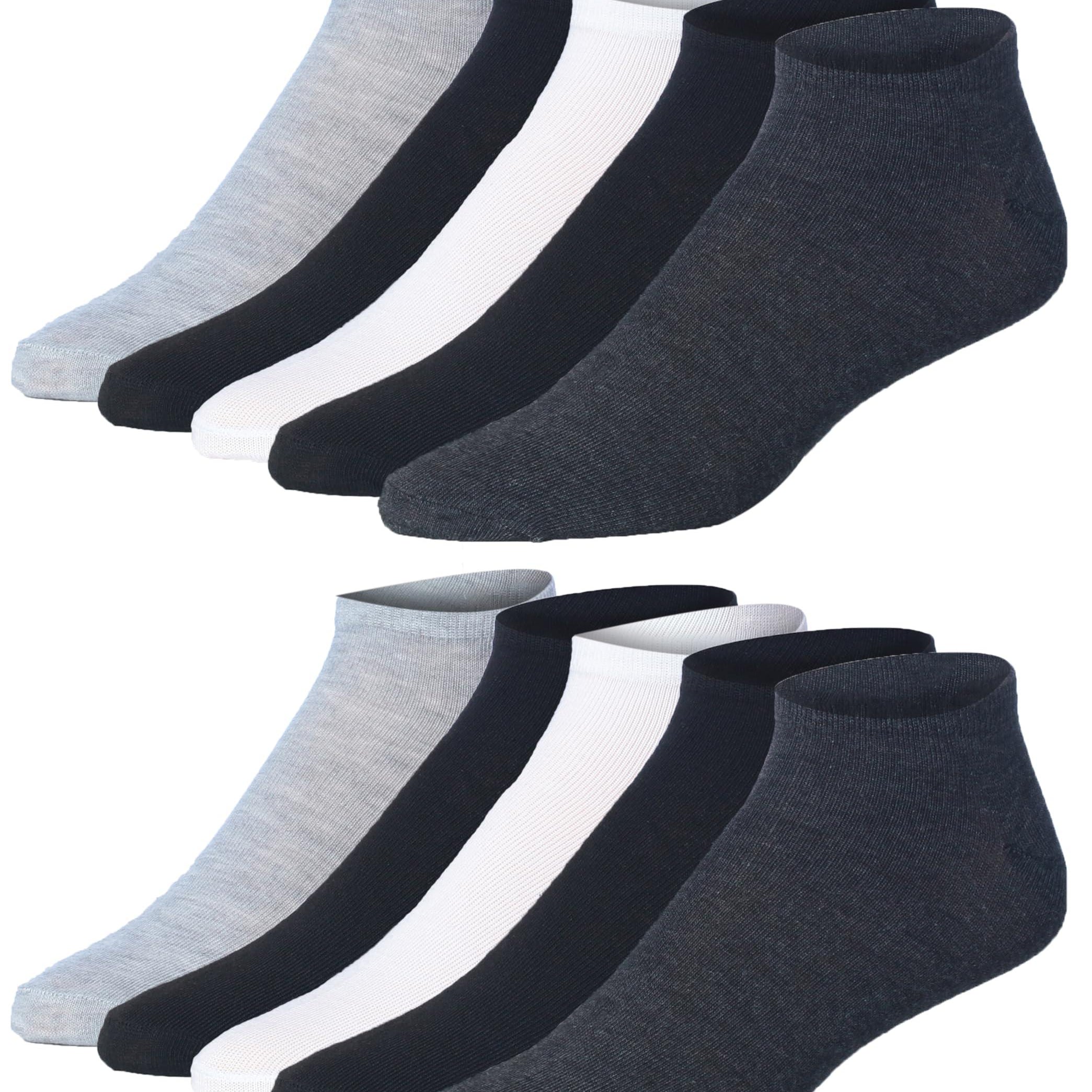 Men's Monochrome Low Cut Socks