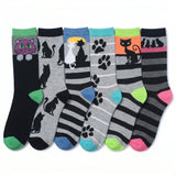 Cat Paw Socks - 6 Pack