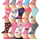 Women's Playful Pastel & Brights Array Colorful Low Cut Socks - 20 Pairs