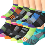RONNOX Men's 12-Pairs Low Cut Running & Athletic Performance Socks Medium/Large MRLT04-AB-ML - Tipi Toe Socks