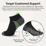 JAMES FIALLO Men's 6-Pairs Low Cut Athletic Sport Socks
