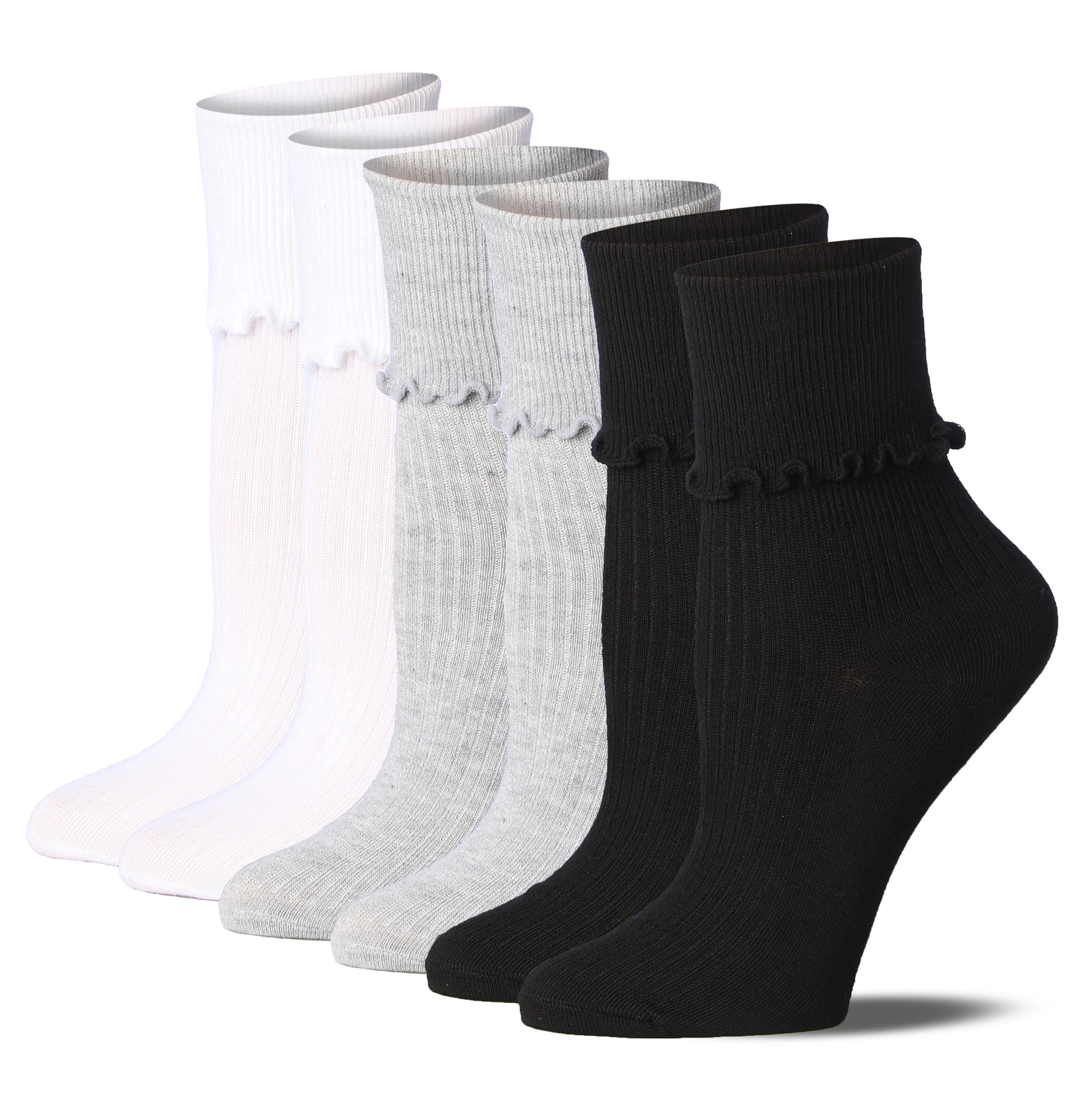 Color Ruffle Socks
