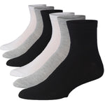 Men's 6 Pack Lightweight & Versatile Essential Neutrals Colors Quarter Socks, Ideal for Casual & Everyday Wear - Socks
