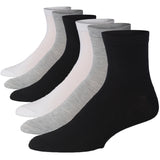  Men's 6 Pack Lightweight & Versatile Essential Neutrals Colors Quarter Socks, Ideal for Casual & Everyday Wear - Socks