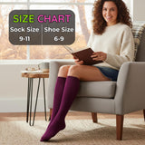 Solid Patterned Colorful Vivid Hues Knee High Socks - 6 Pairs