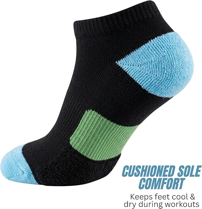Women's White Vibrant Colored No Show Socks