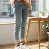 Abstract Pastel Faces Socks - 6 Pairs