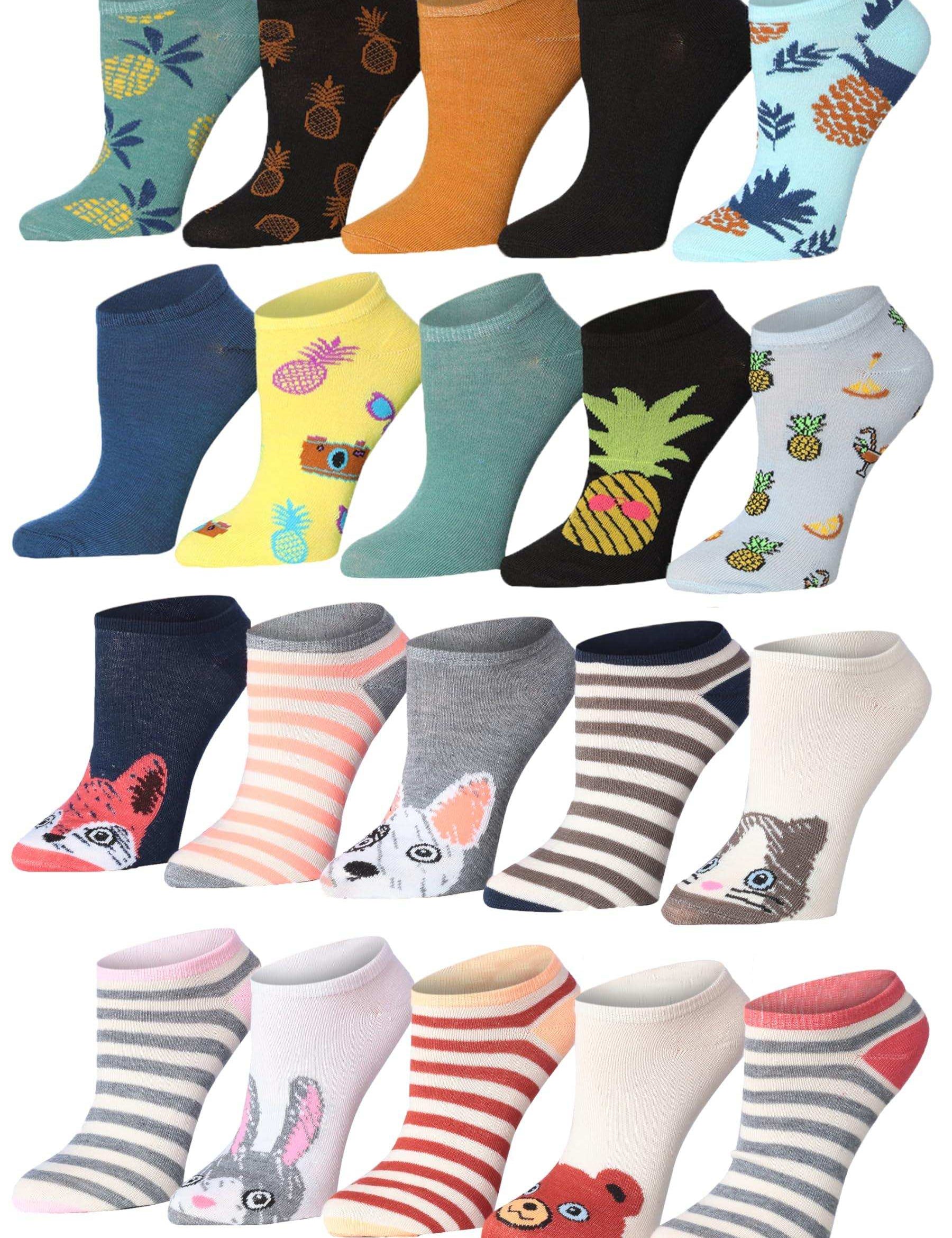 Girls Tropical Ankle Socks