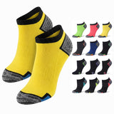 Women’s Neon Marled-Heel Low Cut Sports Socks – Size 9-11 – Performance 12-Pack